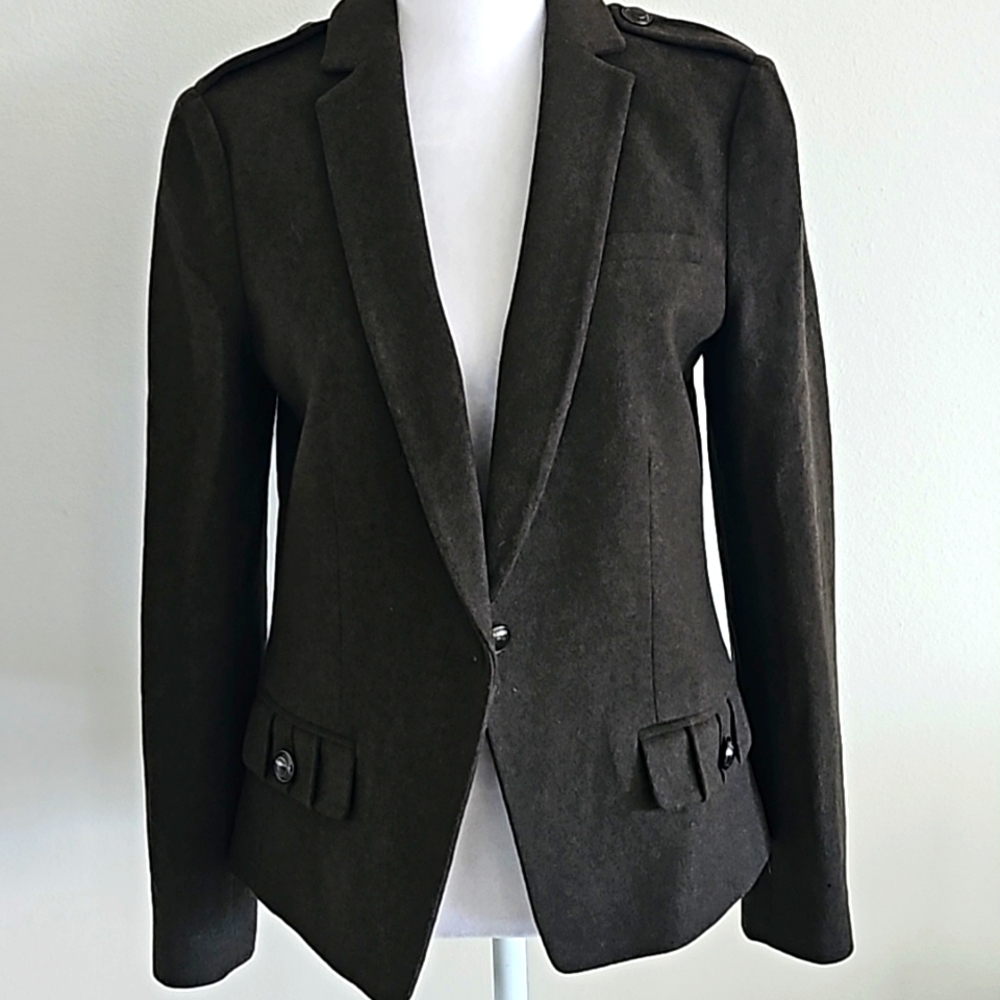 Banana Republic wool heritage green blazer